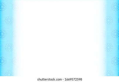 Background material: Blue Japanese pattern frame