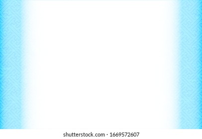 Background material: Blue Japanese pattern frame