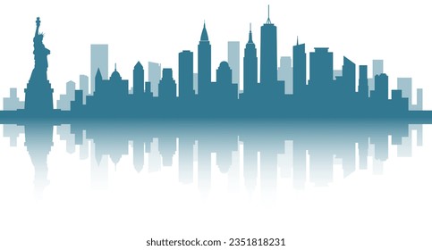 Background material by the cityscape of New York, USA