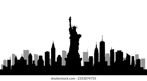 Background material by the cityscape of New York, USA