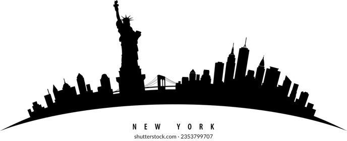 Background material by the cityscape of New York, USA