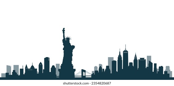 Material de fondo del paisaje urbano de Nueva York, Estados Unidos