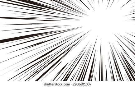 Background material of cartoon effect lines