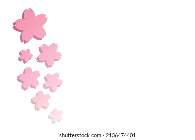 Background material with cherry blossom decoration