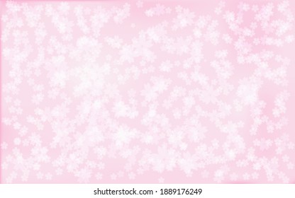 Background and background material with cherry blossom petals