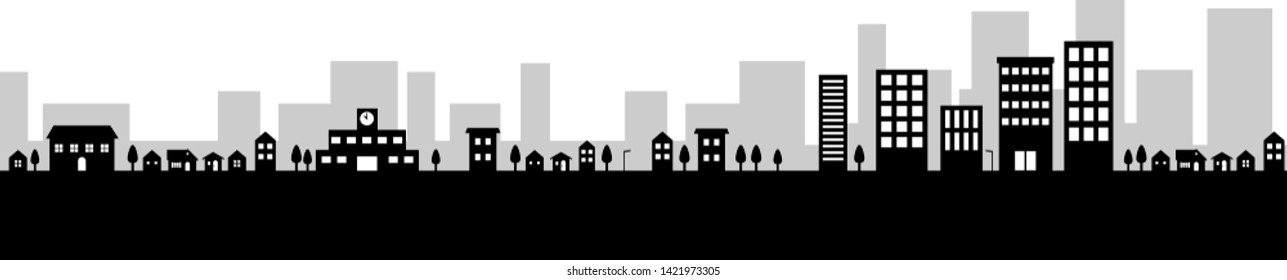 Background material of the city landscape.