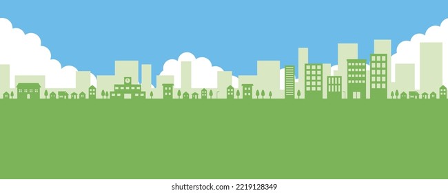 Background material of the city landscape.