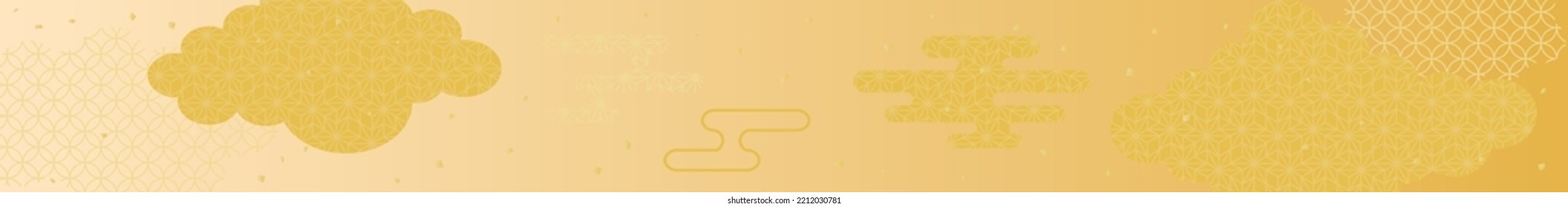 Background material of the cloud of New Year holidays.