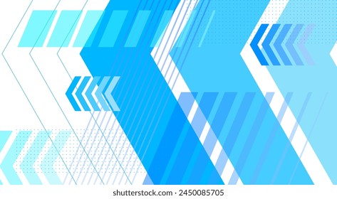 Background material combined with various blue arrows