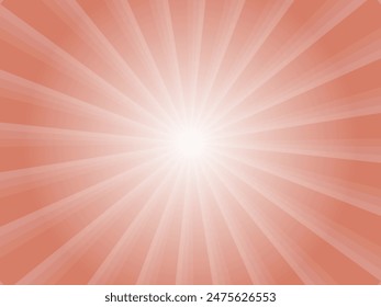 Un material de fondo con líneas concentradas de luz solar brillando débilmente_Rojo