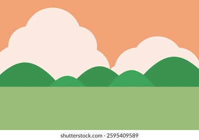 Background material of cumulonimbus clouds and mountains