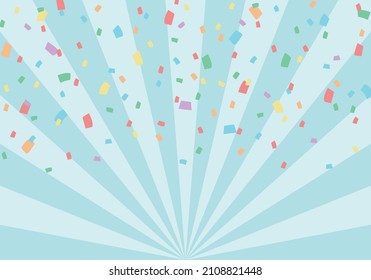 Background material for effect lines and confetti (blue)