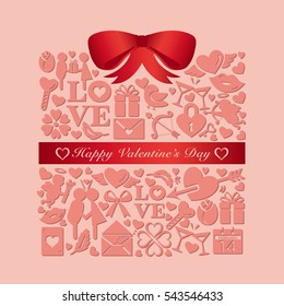 background material of the frame at the gift box