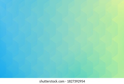 Background material: Geometric pattern of pale yellow-green and blue gradation