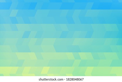 Background material: Geometric pattern of pale yellow-green and blue gradation