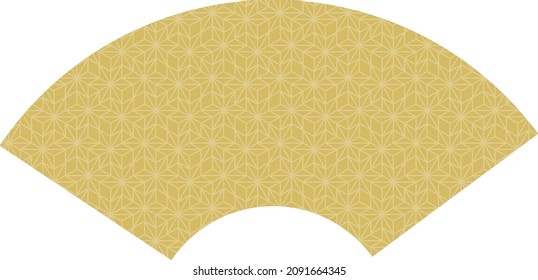 Background material of the gold fan of New Year holidays.