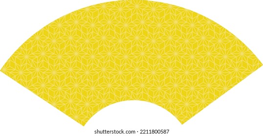 Background material of the gold fan of New Year holidays.