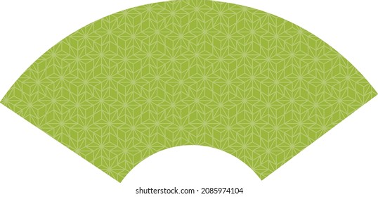 Background material of the green fan of New Year holidays.