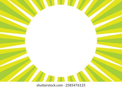 Background material with green focus lines and copy space