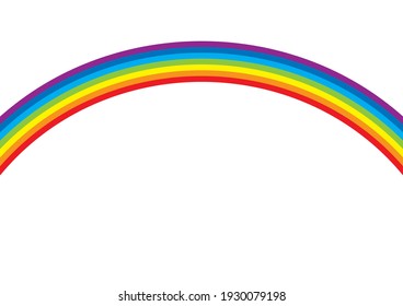 Background material with the image of a rainbow