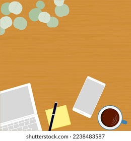 Background material inspired by desk work