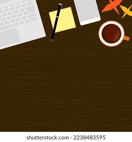 Background material inspired by desk work