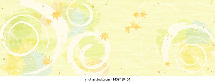 Background material of Japanese paper texture like autumn gentle sunlight