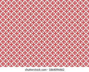 Background material of Japanese traditional pattern named Seven Treasures.