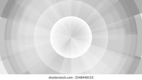 Background material made up of gray radial lines and circles