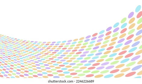 Background material of many deformed circles, vector illustration