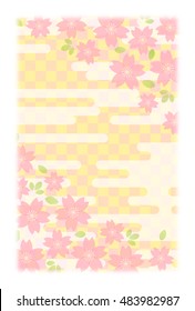 Background material for New Year's card (postcard size)