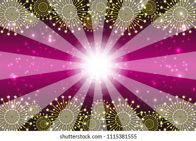 Background material of night sky and fireworks Wallpaper, Stardust, Starburst, Milky Way, Galaxy, Starry Sky, Night Sky,