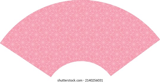 Background material of the pink fan of New Year holidays.