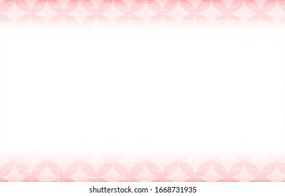 Background material: Pink Japanese pattern frame