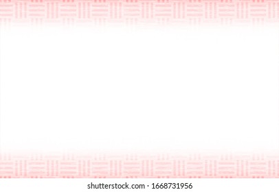 Background material: Pink Japanese pattern frame