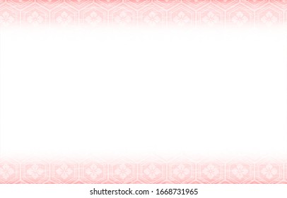 Background material: Pink Japanese pattern frame
