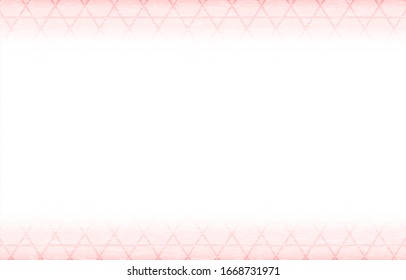 Material de antecedentes: Marco de patrón japonés rosa
