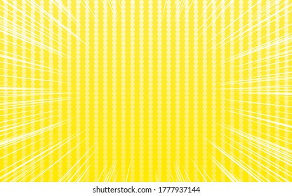 Background material: Pop dot pattern with concentrated lines and gradation