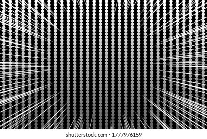 Background material: Pop dot pattern with concentrated lines and gradation