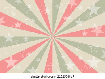 Material de fondo para líneas radiales concentradas (color retro)
