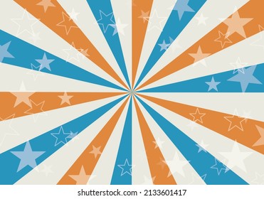 Background material for radial concentrated lines (retro color)
