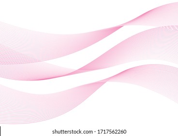 Diseño vectorial de onda de cinta de material de fondo