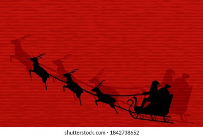 Background material for Santa Claus paper-cutting