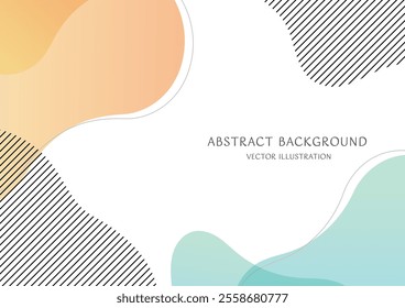 Background material of simple and abstract shapes made with pastel color gradations. A size vector illustration