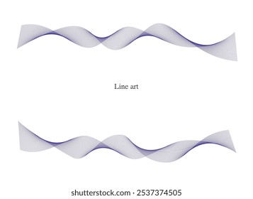 Background material Soothing smooth curved frame design like a clear breeze. Vector