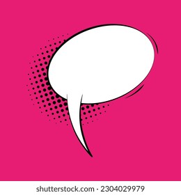 Background material of thorny speech bubbles and concentration lines. Vector illustration.