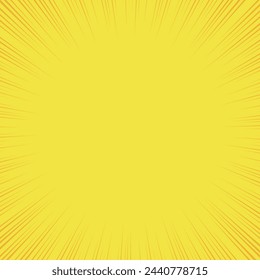 Background material used in Japanese manga. yellow and orange simple effect lines