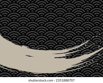 Background Material with Vector Brush Accents