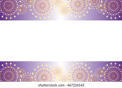 Background material wallpaper, fireworks pattern with copy space
