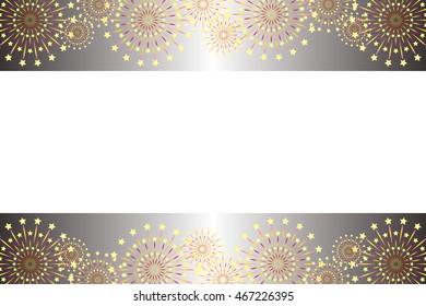 Background material wallpaper, fireworks pattern with copy space
